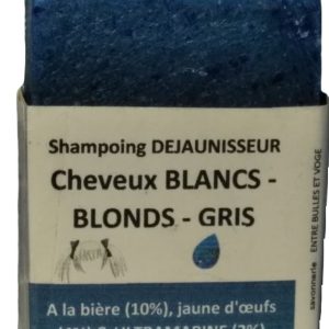 Shampoing déjaunissant pour cheveux blancs, blonds et gris
